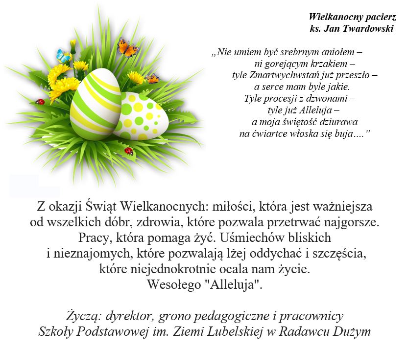 życzenia wielkanocne 2020